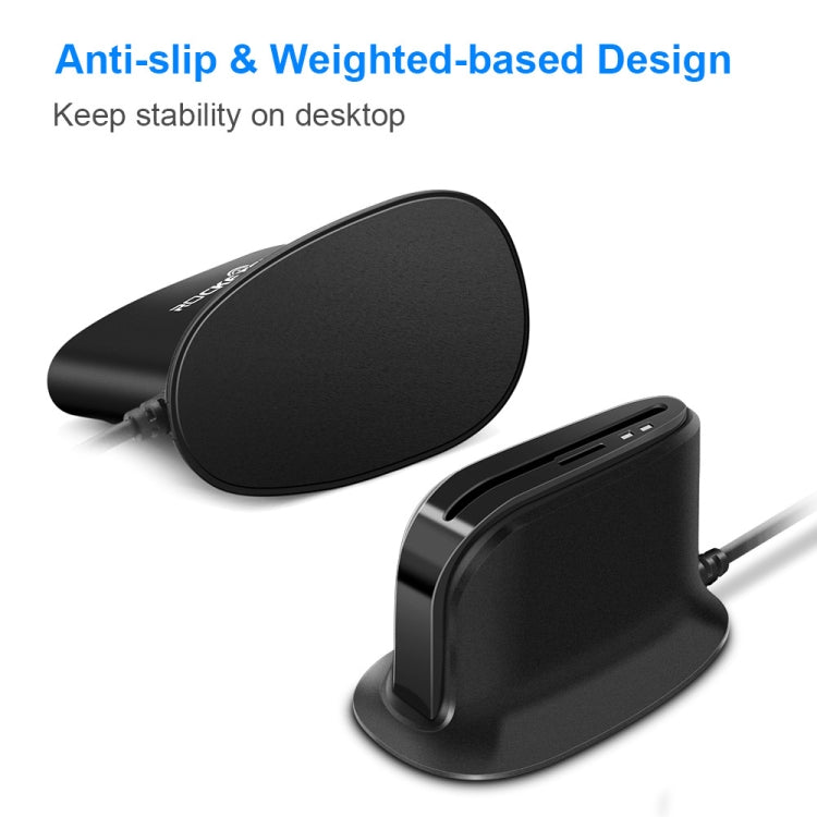 Rocketek  SCR812 USB 2.0 Smart Card Reader IC ID CAC TF Card Reader