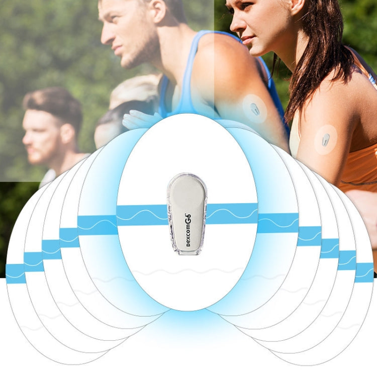 10 PCS 048 Blood Glucose Monitoring Probe Stickers Sweat-proof Sensor Adhesive Patch