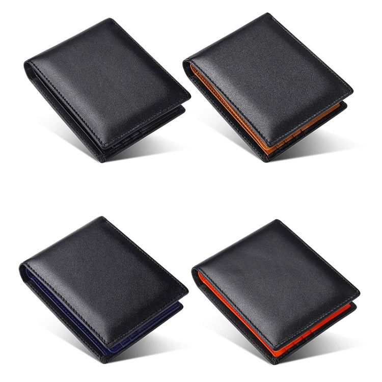 TP-215 Leather RFID Anti-theft Tri-fold Short Wallet