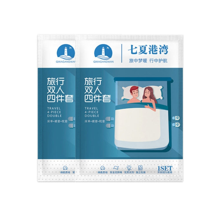 2 PCS Travel Hotel Supplies Disposable Anti-dirty Pillowcase Sheet Quilt Cover