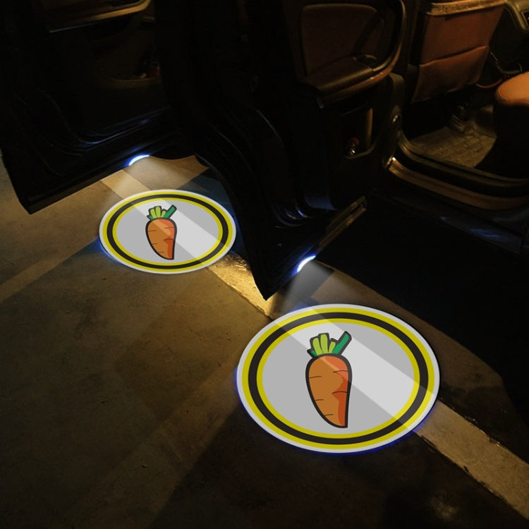 LED Infrared Induction Car Door Welcome Light Night Projection Ambient Light