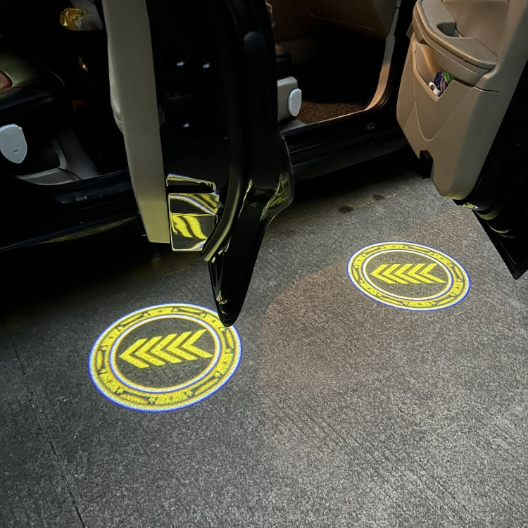 LED Infrared Induction Car Door Welcome Light Night Projection Ambient Light