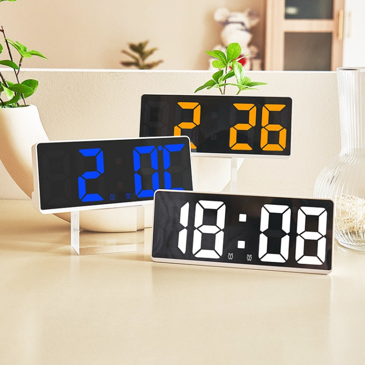 LED Bedside Alarm Clock Battery Plug-In Dual-Purpose Clock