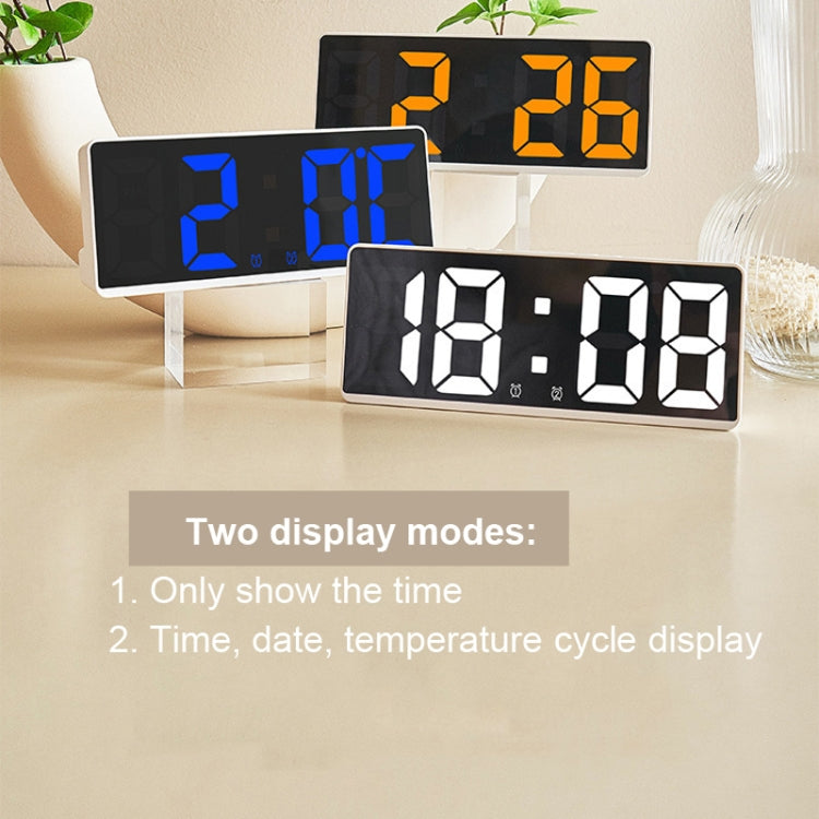 LED Bedside Alarm Clock Battery Plug-In Dual-Purpose Clock