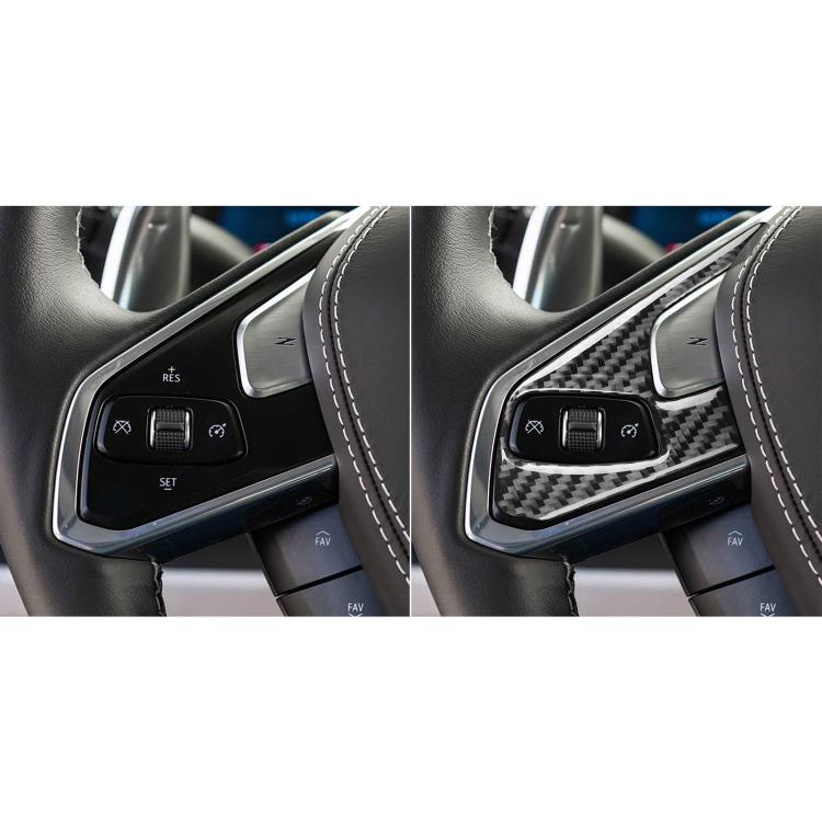 For Chevrolet Corvette C8 2pcs /Set Steering Wheel Button Frame Sticker