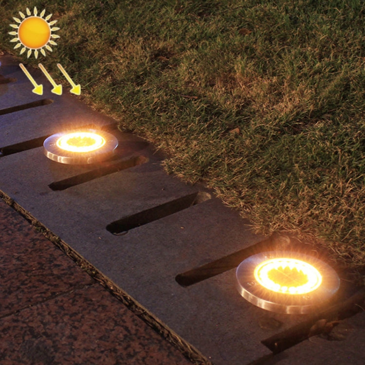 2 PCS 20LEDs Outdoor Waterproof Solar Garden Light Lawn Buried Light