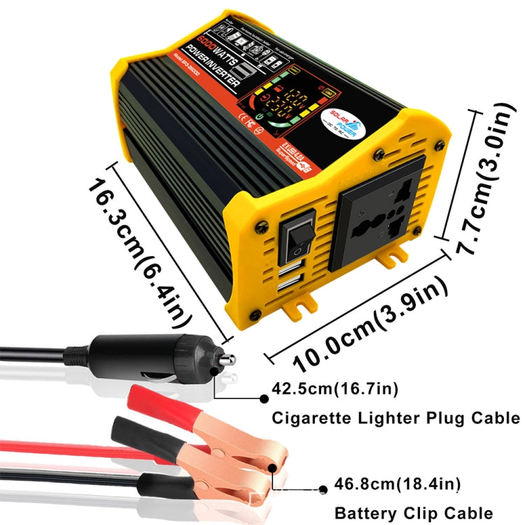Home Solar Generator Inverter+30A Controller+18W 12V Solar Panel, Specification:, Black 12V To 220V, Black 12V To 110V, Yellow 12V To 220V, Yellow 12V To 110V