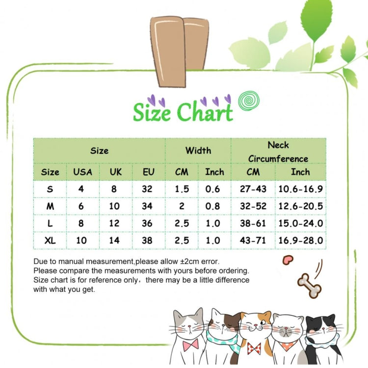 Pet Ethnic Style Polyester Cotton Print Pattern Collar, Size: