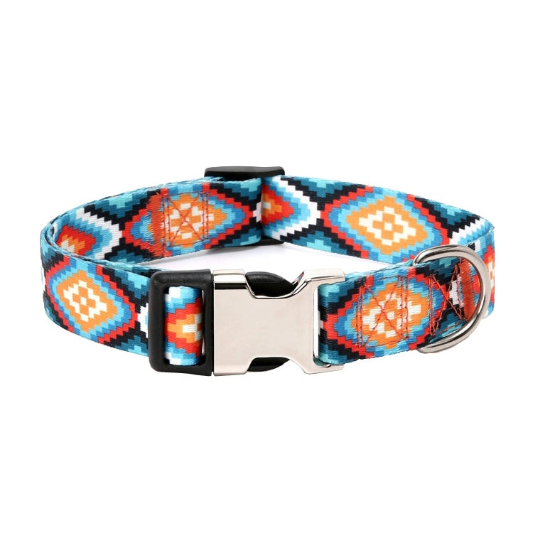Pet Ethnic Style Polyester Cotton Print Pattern Collar, Size: