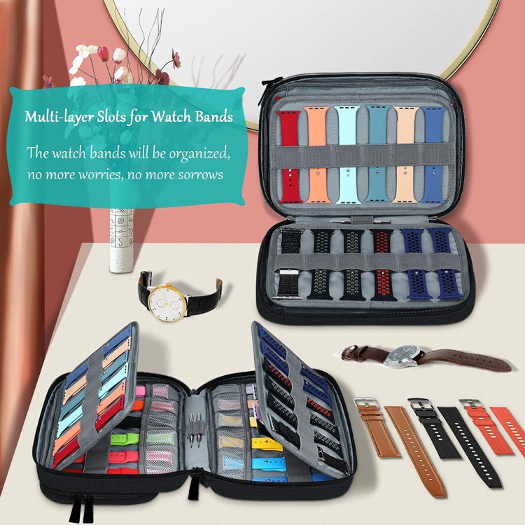 Multifunction Watch Strap Data Line 36 Slots Storage Bag