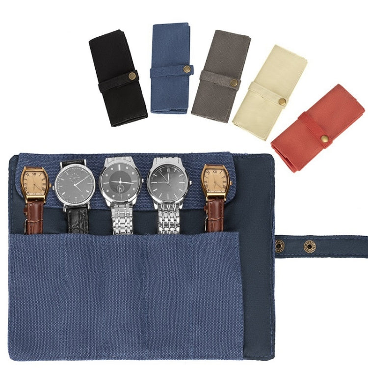 Nylon Canvas Watch & Strap Portable Storage Bag