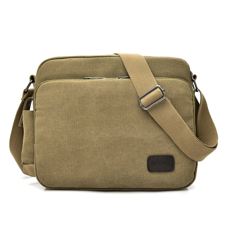 RuYiHuang Men Vintage Canvas Versatile Single-Shoulder Bag