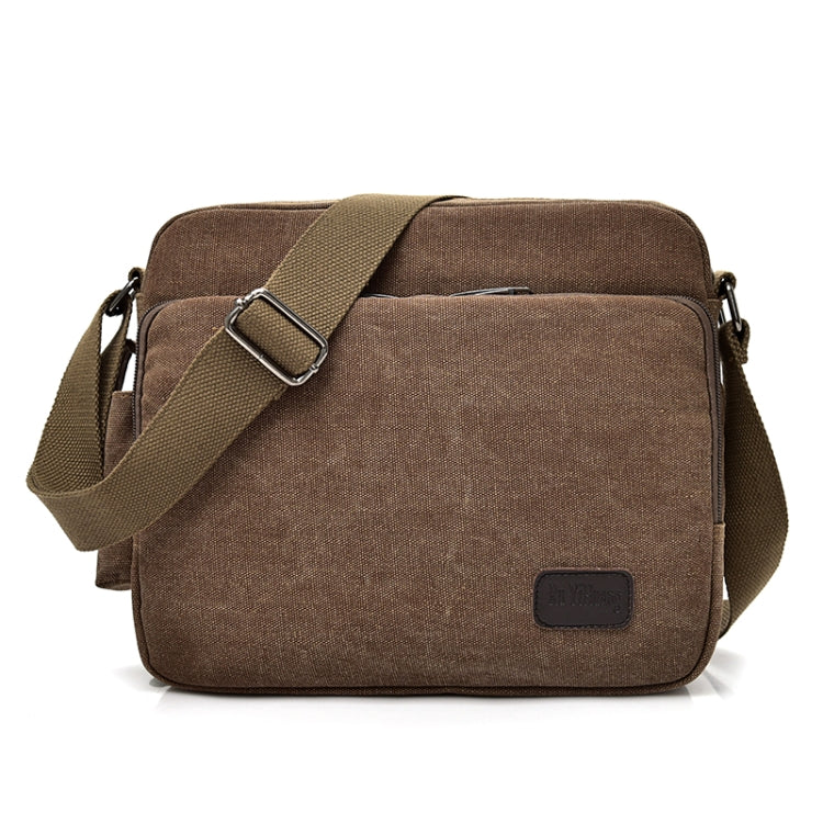 RuYiHuang Men Vintage Canvas Versatile Single-Shoulder Bag