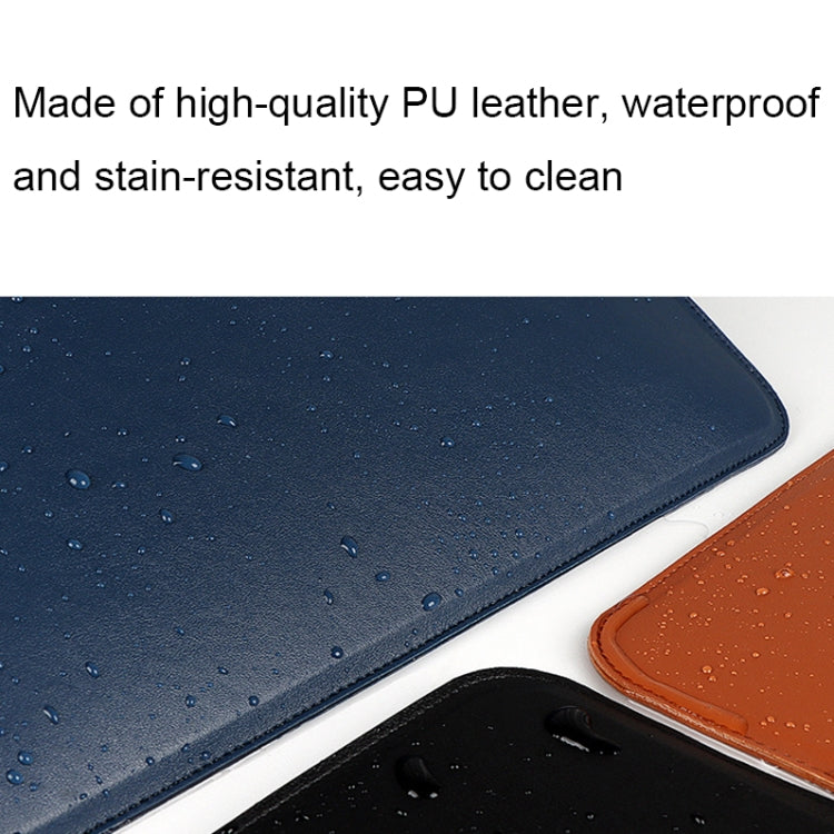 PU08DZ Leather Laptop Liner Bag with Stand Function