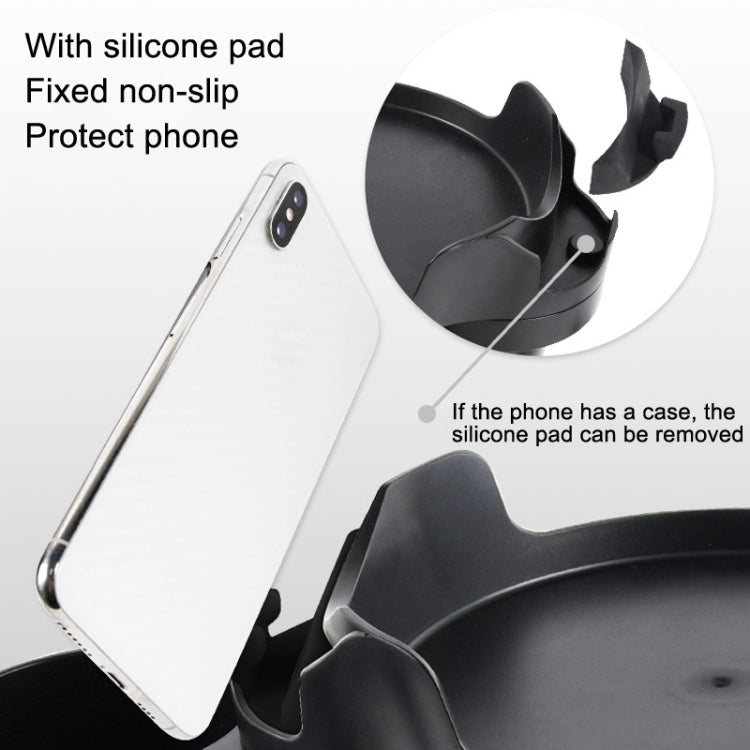 Car Water Cup Holder Dinner Plate Rack Rotatable Mobile Phone Holder