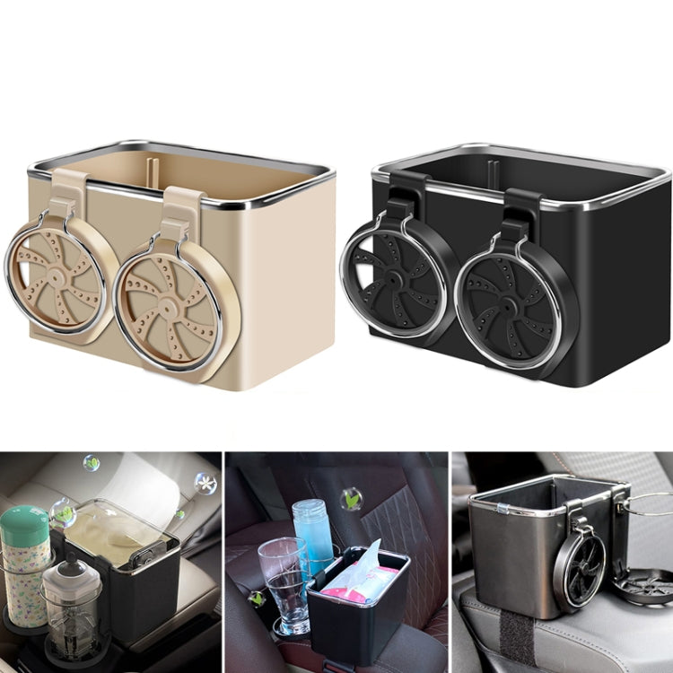 Car Paper Box Hanging Armrest Box Storage Box Cup Holder