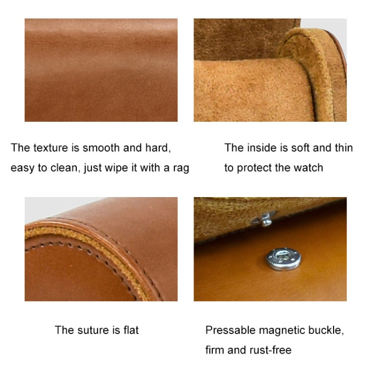 PU Leather Watch Protective Dustproof Display Box Portable Storage Box