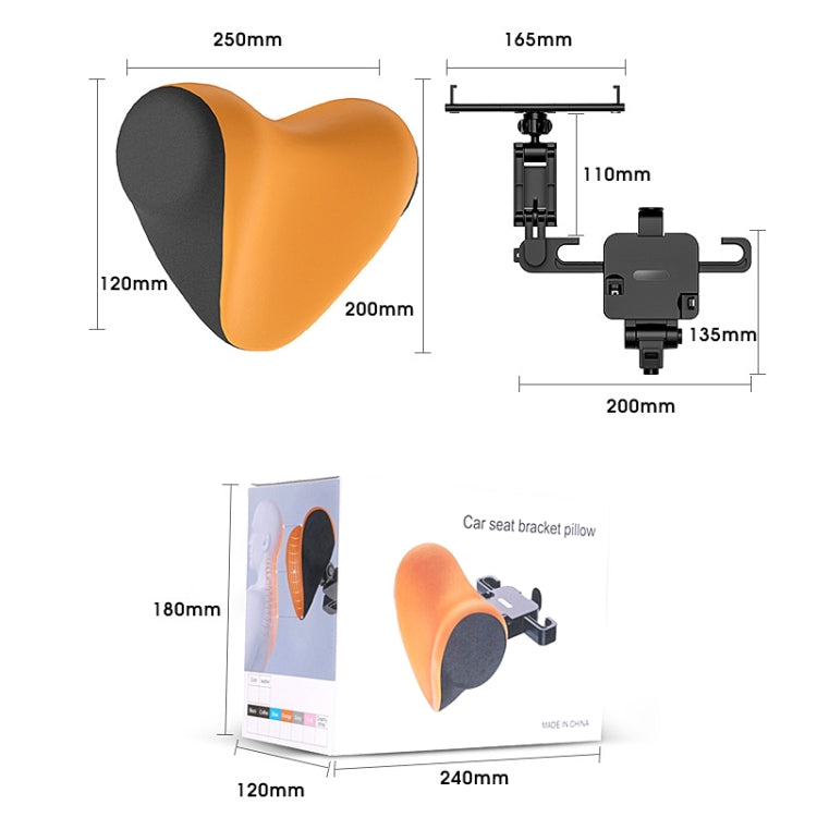 A09 Car Seat Headrest Memory Foam Comfortable Neck Pillow, Style: