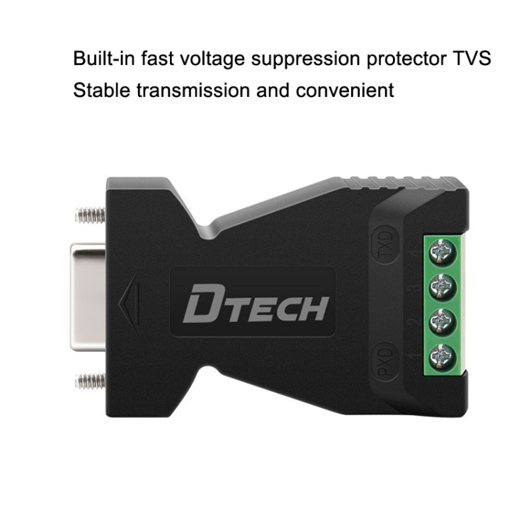 DTECH DT-9001 Industrial Grade Lightning And Surge Protection RS232 To 485 Converter