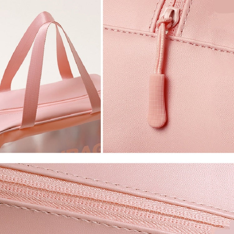 2 PCS Frosted Translucent Waterproof Storage Bag Cosmetic Bag Swimming Bag Wash Bag