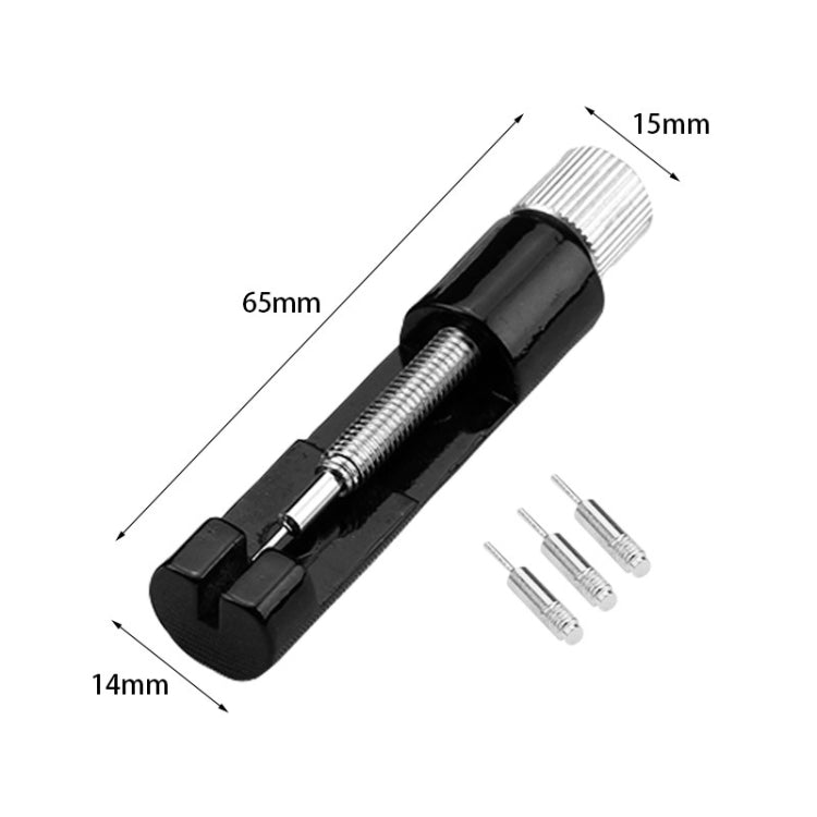 Adjustable Watch Strip Removal Metal Strap Bracelet Link Pin Repair Tool, Golden, Black