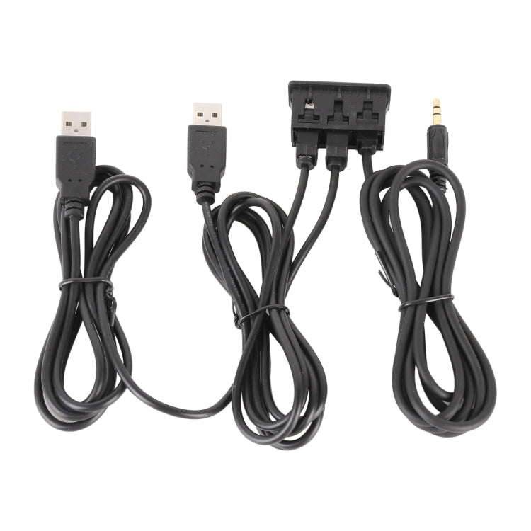 Car Universal Modification USB +Type-C+AUX Interface Charging Seat