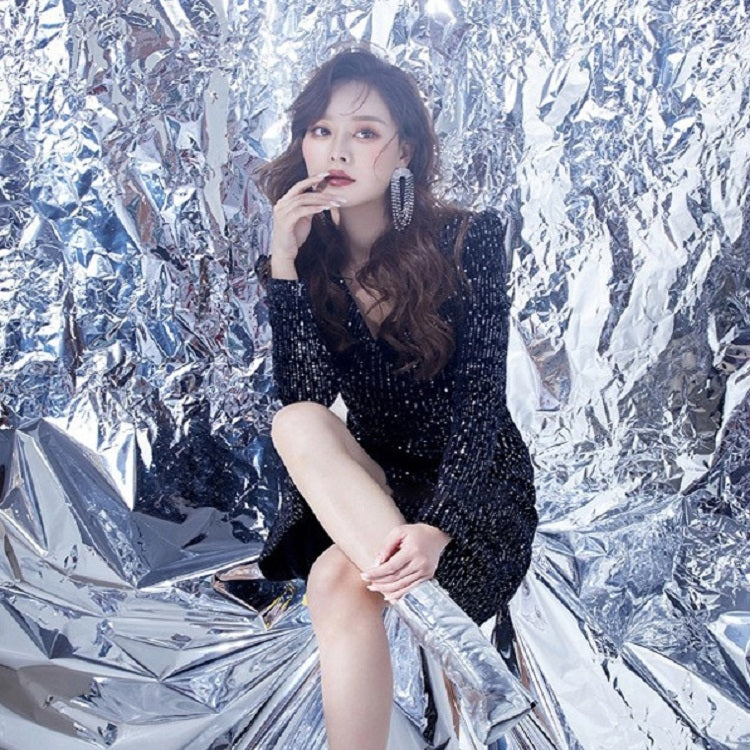 Photo Photography Background Paper Wrinkled Reflective Tin Foil Paper