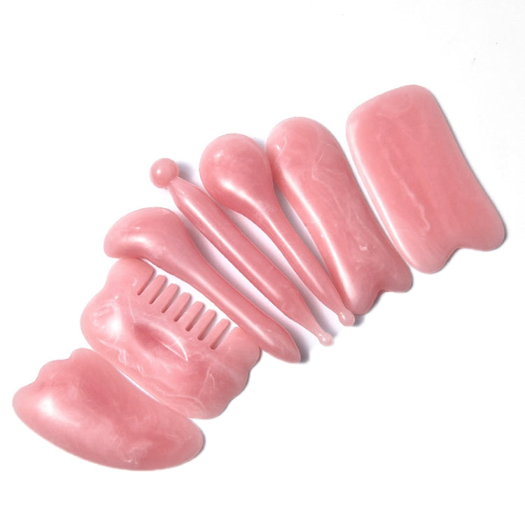 7PCS/Set Facial Tendon Stick Facial Scraping Board Meridian Acupuncture Pen