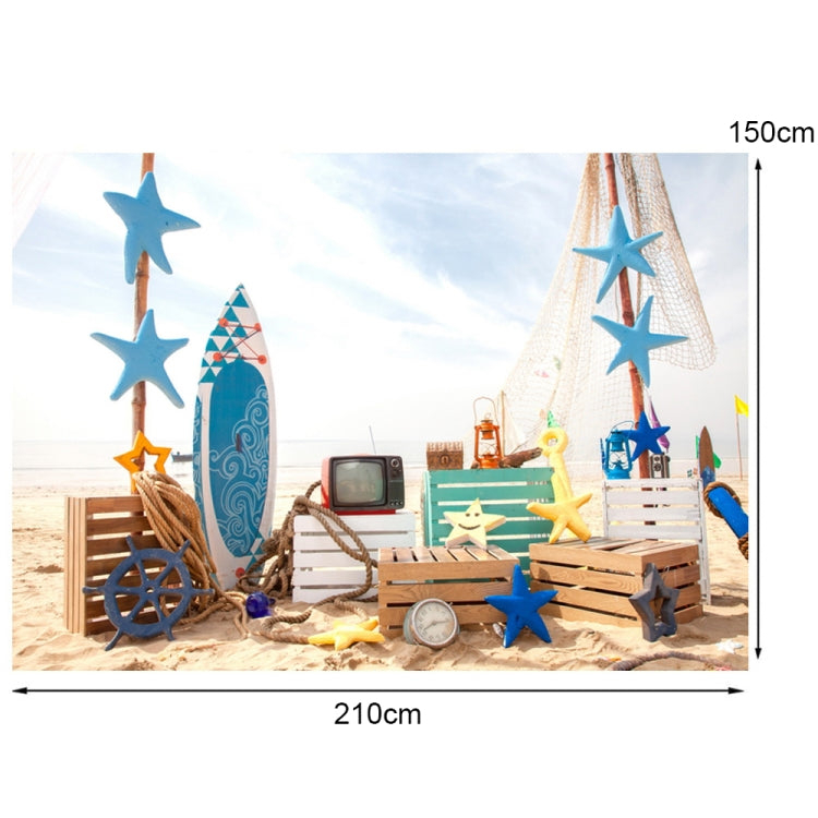 2.1m X 1.5m Beach Surfboard Photography Background Cloth