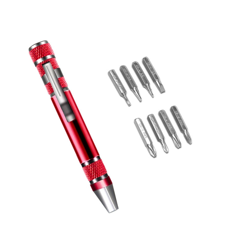 8 In 1 Screwdriver Aluminum Alloy Combination Disassembly Pen Repair Screwdriver