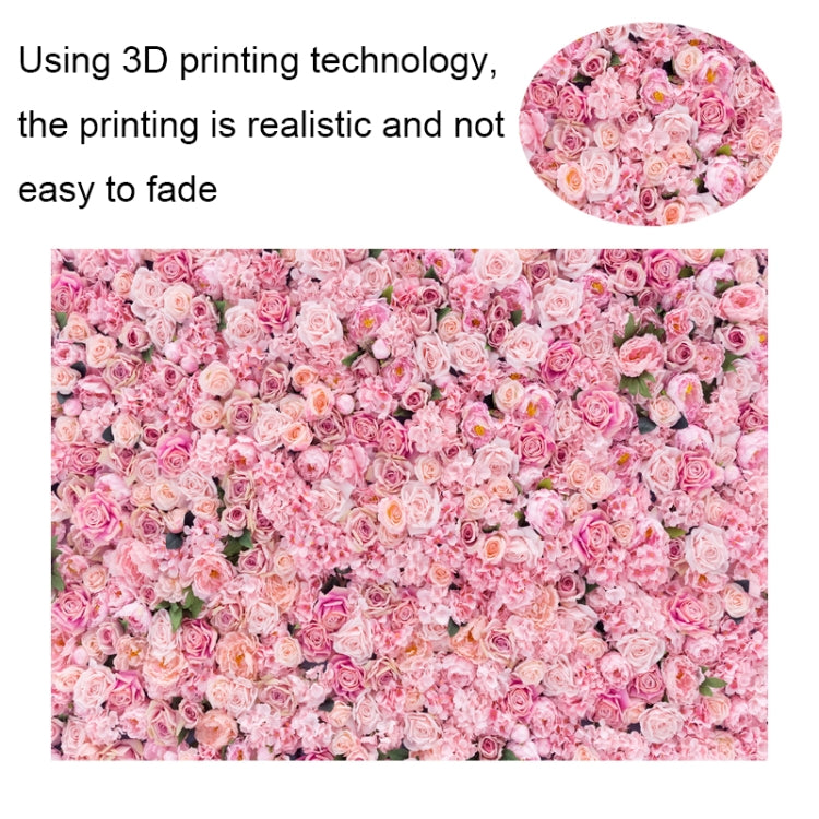 2.1m X 1.5m Pink Rose Wall Background Festive Party Photography Cloth