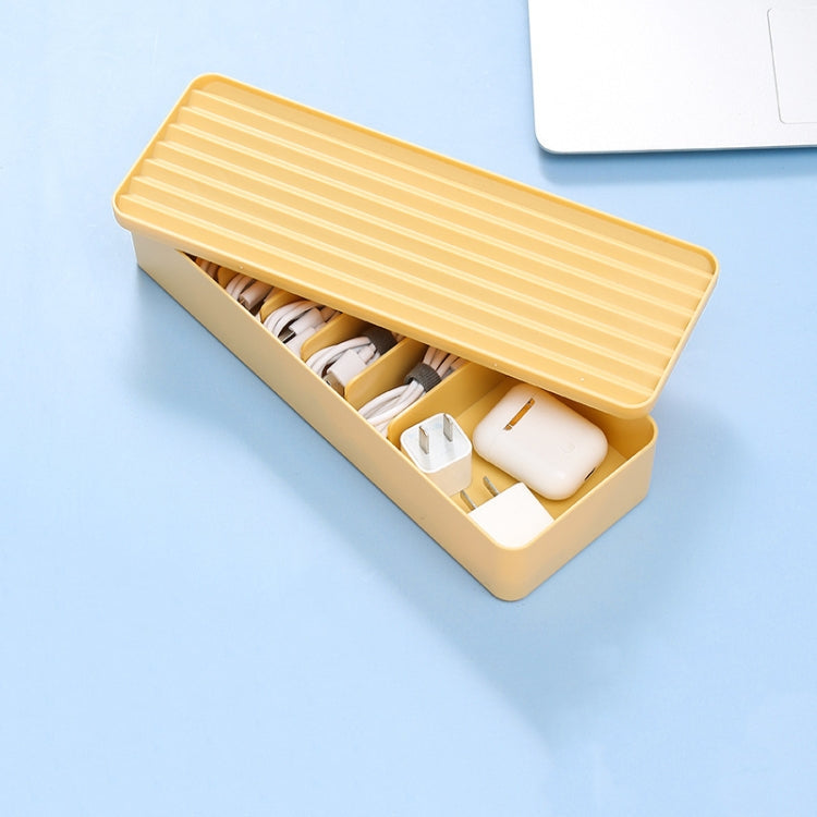 Desktop Data Cable Storage Box Dust-proof Line Box
