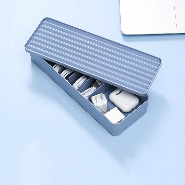 Desktop Data Cable Storage Box Dust-proof Line Box