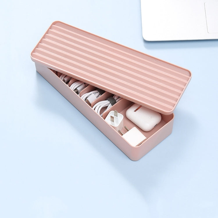 Desktop Data Cable Storage Box Dust-proof Line Box