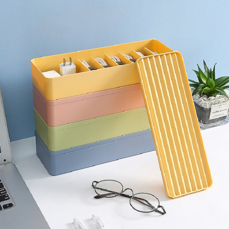 Desktop Data Cable Storage Box Dust-proof Line Box