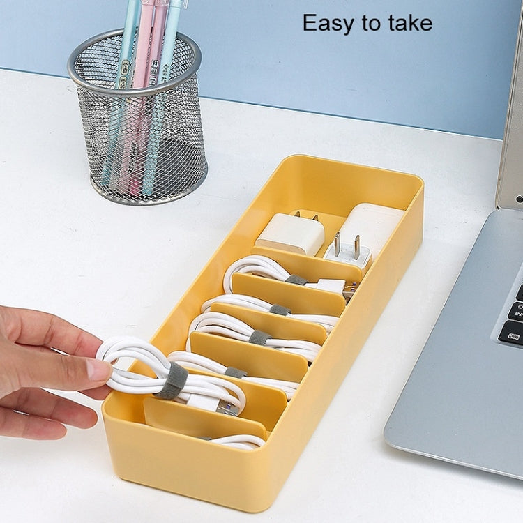 Desktop Data Cable Storage Box Dust-proof Line Box