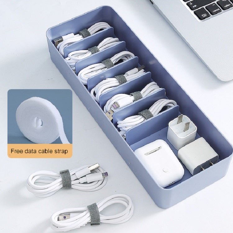 Desktop Data Cable Storage Box Dust-proof Line Box