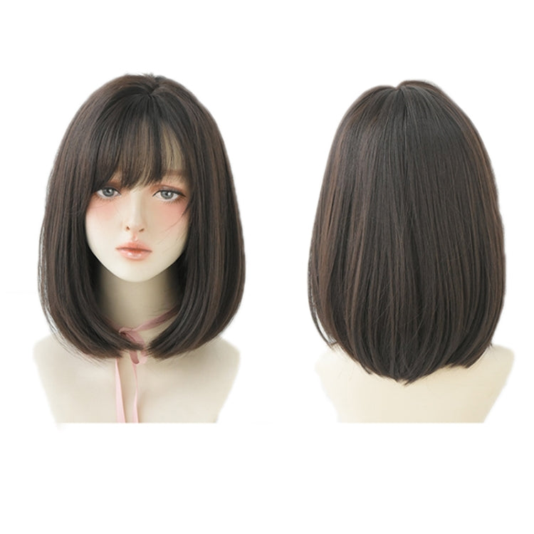 Women Medium Length Natural Realistic Full Shoulder Length Wig