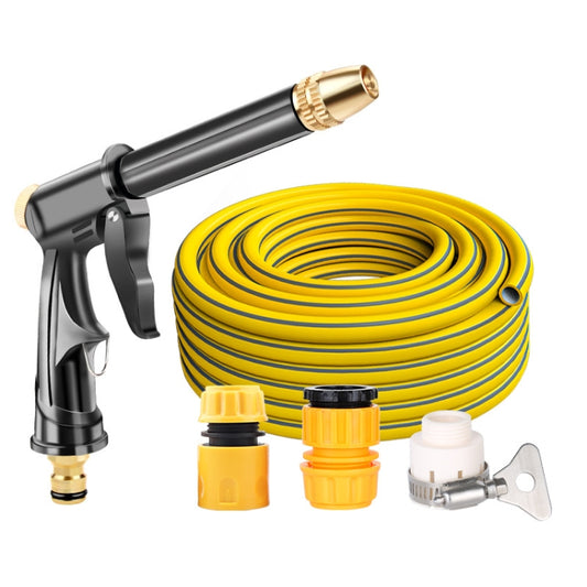 High Pressure Car Wash Hose Telescopic Watering Sprinkler, Style:, H2+3 Connector+5m Tube, H2+3 Connector+10m Tube, H2+3 Connector+10m Tube+Foam Pot, H2+3 Connector+15m Tube, H2+3 Connector+15m Tube+Foam Pot, H2+3 Connector+20m Tube