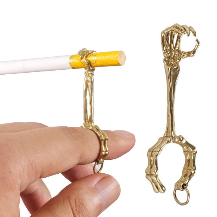 Skull Hand Game Cigarette Clip Electroplating Ring