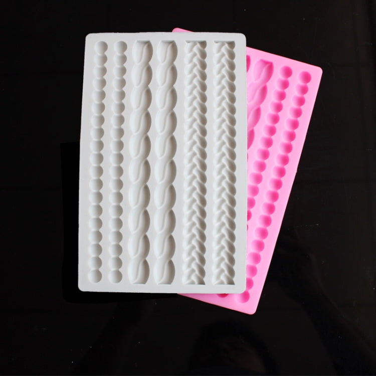 Pearl Twist Braided Fondant Cake Silicone Mold