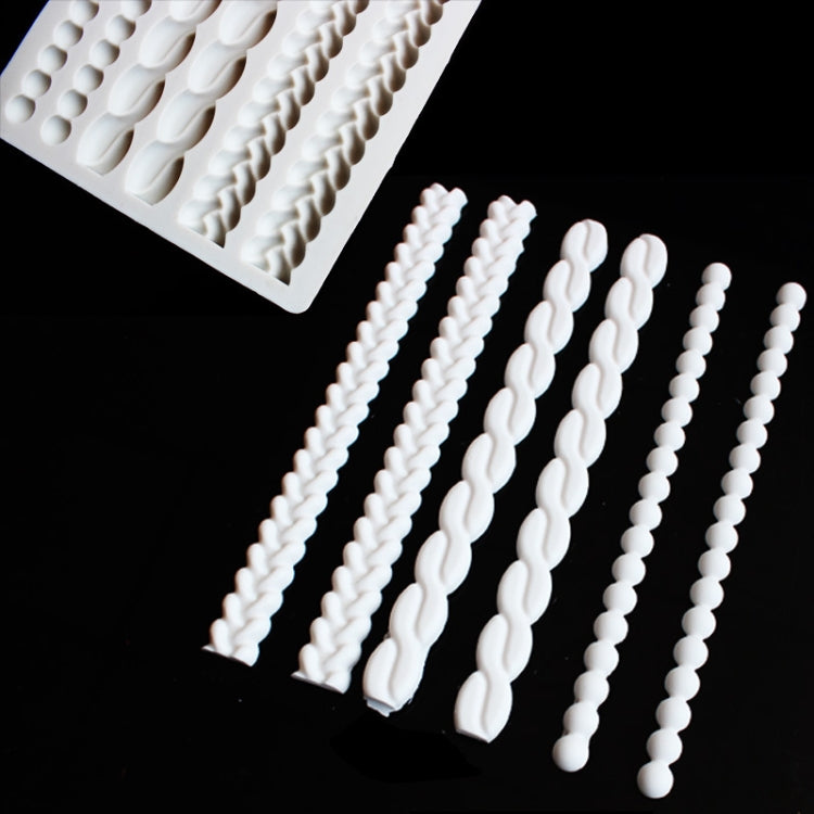 Pearl Twist Braided Fondant Cake Silicone Mold