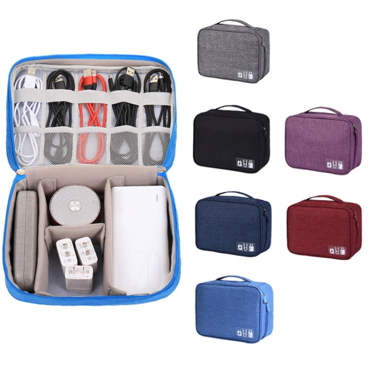 Multifunctional Cationic Digital U Disk Data Cable Storage Bag, a15 Blue, a15 Purple, a15 Grey, a15 Wine Red, a15 Navy