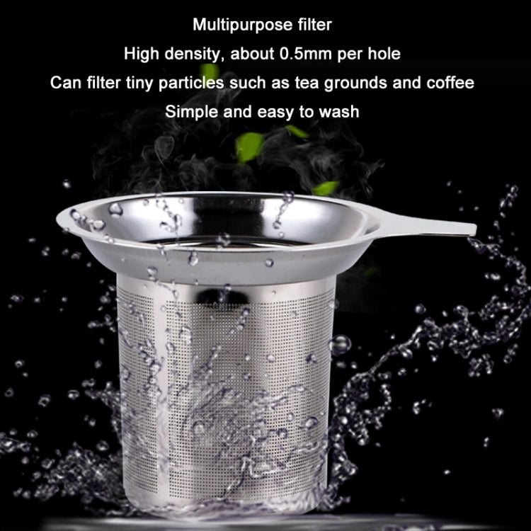 304 Stainless Steel Teapot Flat Bottom High Density Strainer With Handle