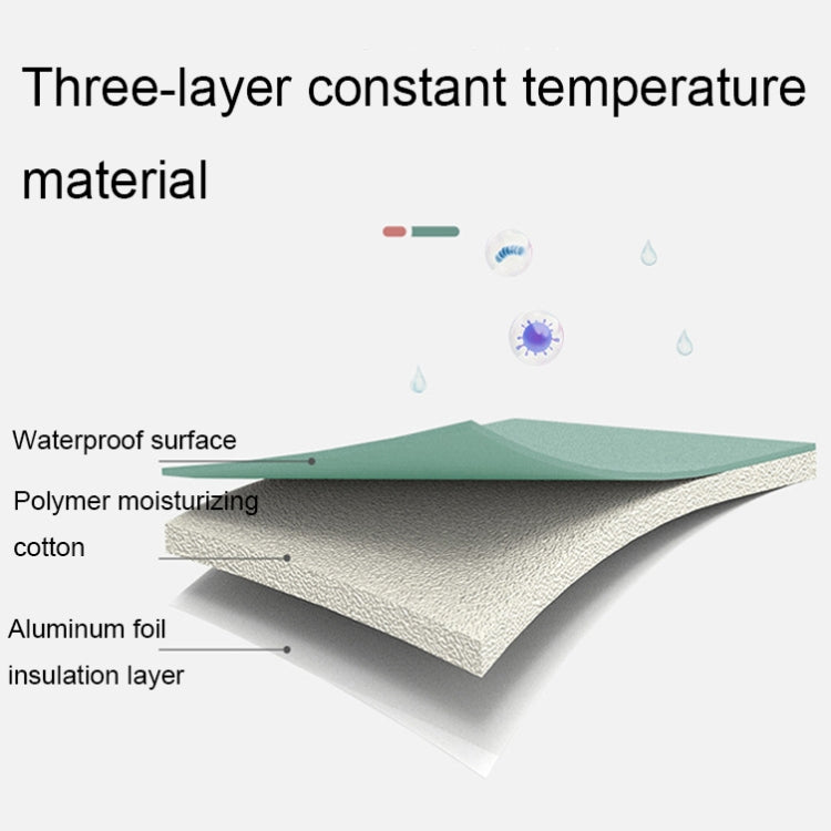 Smile Lunch Bag with Leather Handles, Size: S (Green)