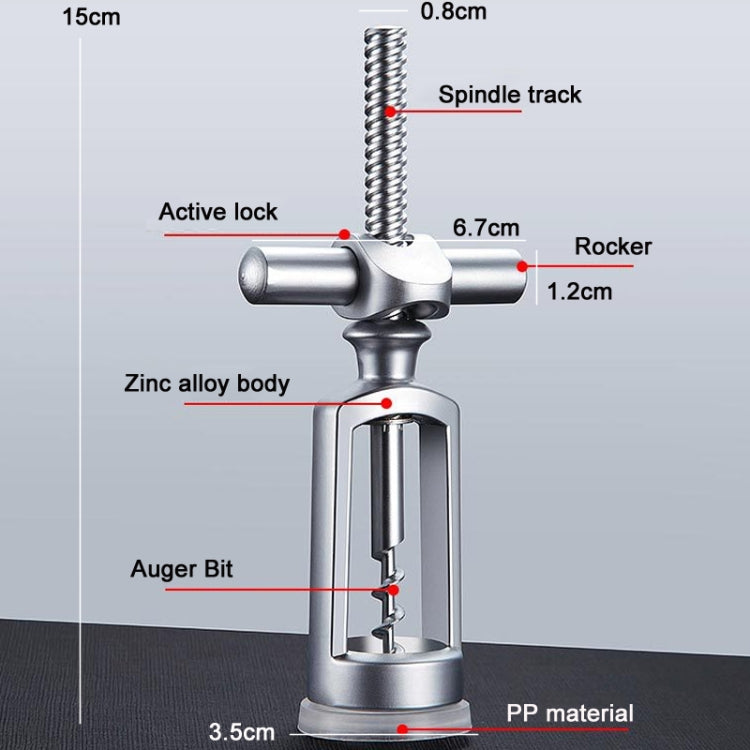 Kitchen Zinc Alloy Wine Bottle Opener