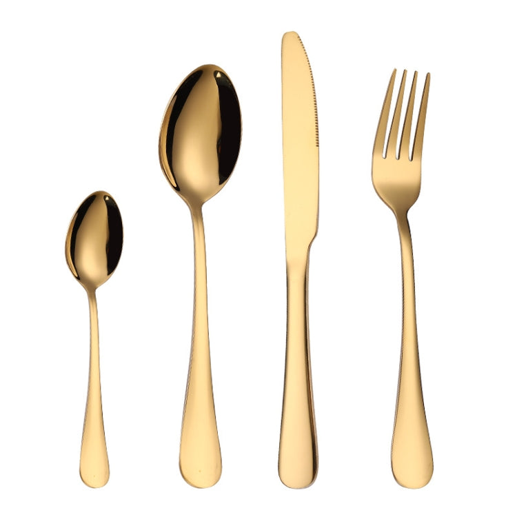 4PCS/Set Stainless Steel Western Steak Fork Spoon Knife Set