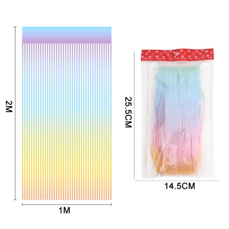 2 PCS 2M Birthday Party Decoration Background Rain Curtain