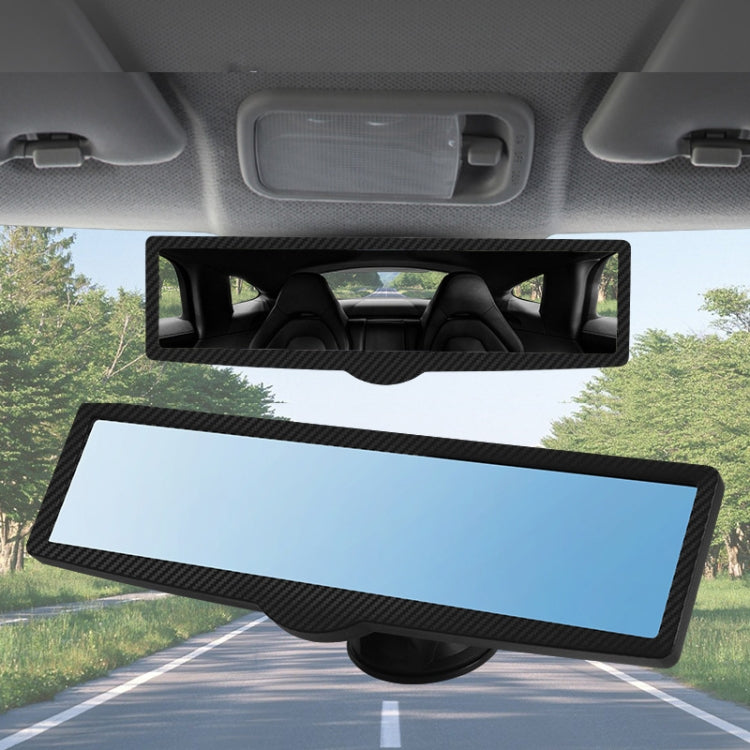CZC-255 Car Glue Injection Suction Cup Carbon Fiber Rearview Mirror