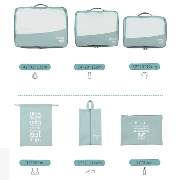 RH2203 6 In 1 Travel Portable Storage Bag Set Without Suitcase